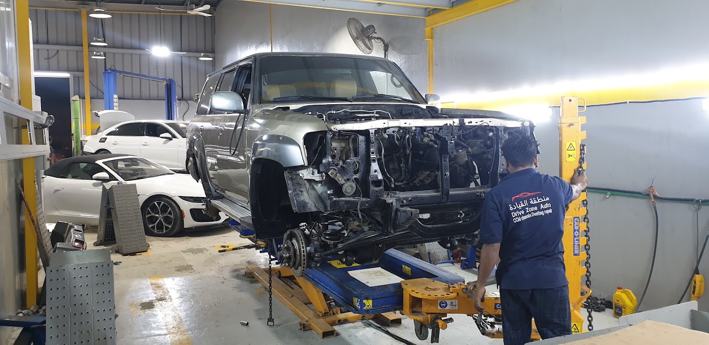 Vehicle underbody chassis check and suspension mounting point inspection