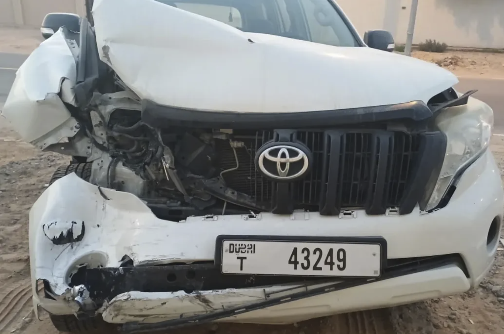 Full car accident repair, panel pulling, and structural body restoration at Drive Zone Auto Main Garage Sharjah