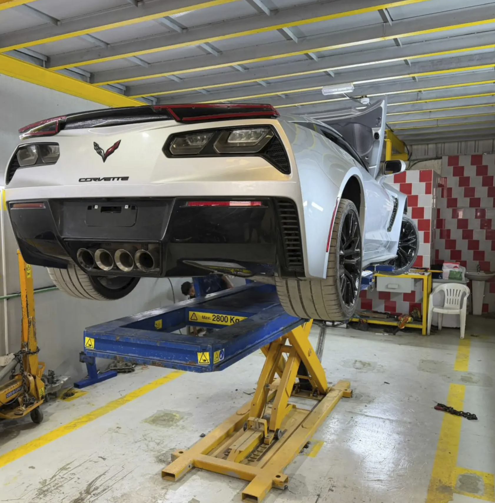 CAR-O-LINER 3D electronic chassis measuring and frame alignment at Drive Zone Auto Main Sharjah Industrial Area 12