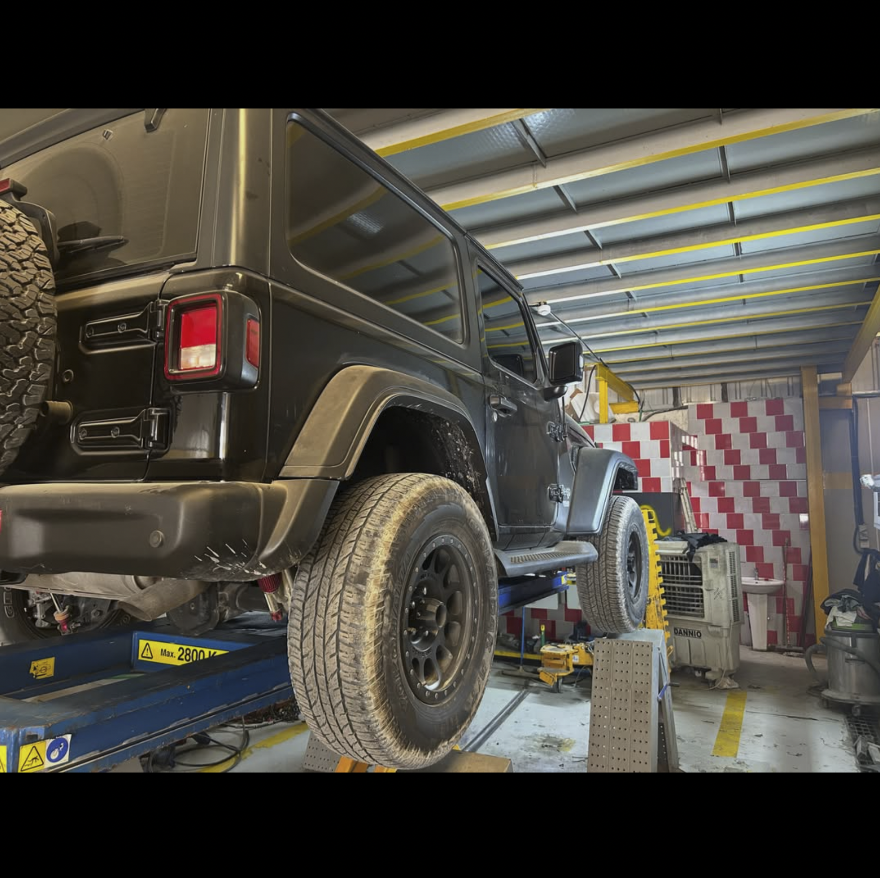 Chassis framework laser alignment station Drive Zone Auto Main Sharjah